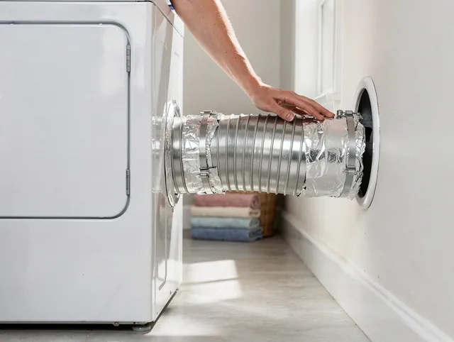 Professional dryer vent hose installation by Muscoy Dryer Vent Cleaning in Muscoy