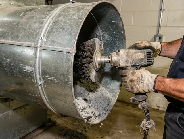 Industrial-grade dryer vent cleaning by Muscoy Dryer Vent Cleaning in Muscoy